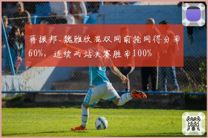 蒋振邦_魏雅欣混双网前抢网得分率60%，连续两站决赛胜率100%